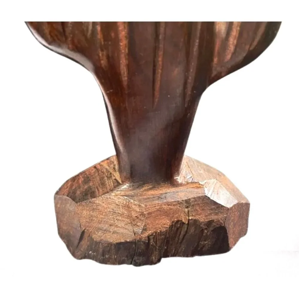 Vintage Hand-Carved Ironwood Saguaro Cactus Sculpture